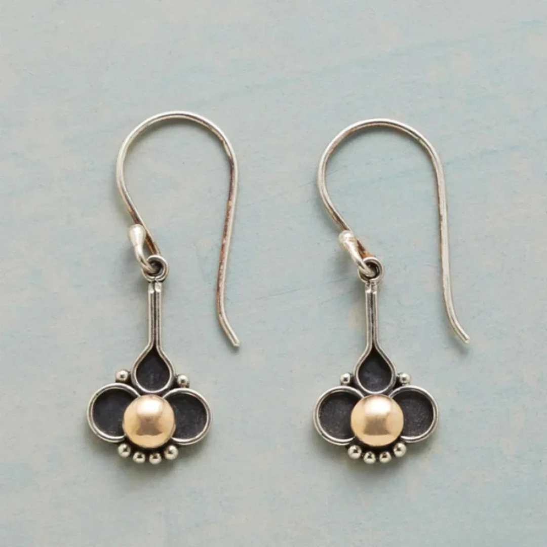 Boucles d'Oreilles en Argent avec Perles Boho