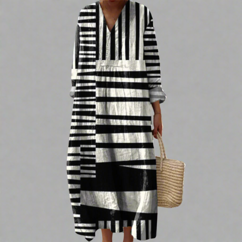 Morgane™ | Christelle robe géométrique élégante