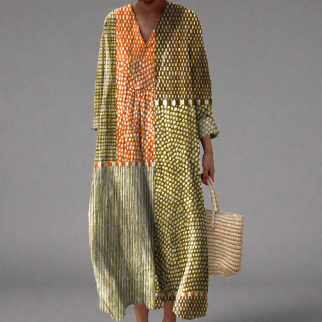 Morgane™ | Carole robe géométrique élégante