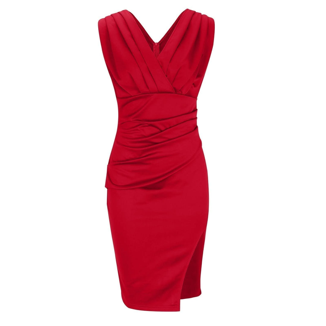 Morgane™ | Robe Élégante Cintrée avec Décolleté en V