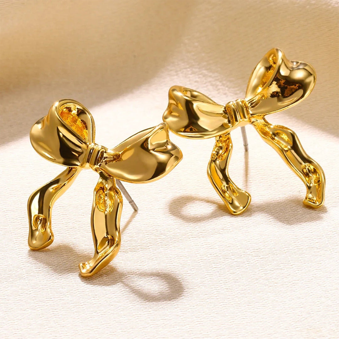 Boucles d'oreilles en forme de nœud pour bébé