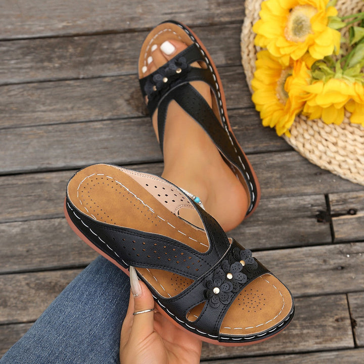Carol | Floral Orthopedic Sandals