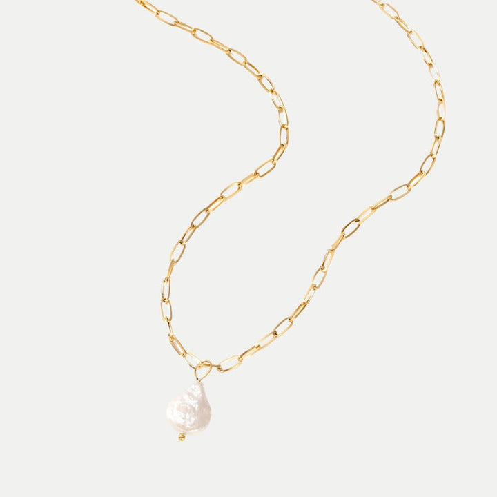 Collier en Papier Clip avec Pièce Hanalei Pearl
