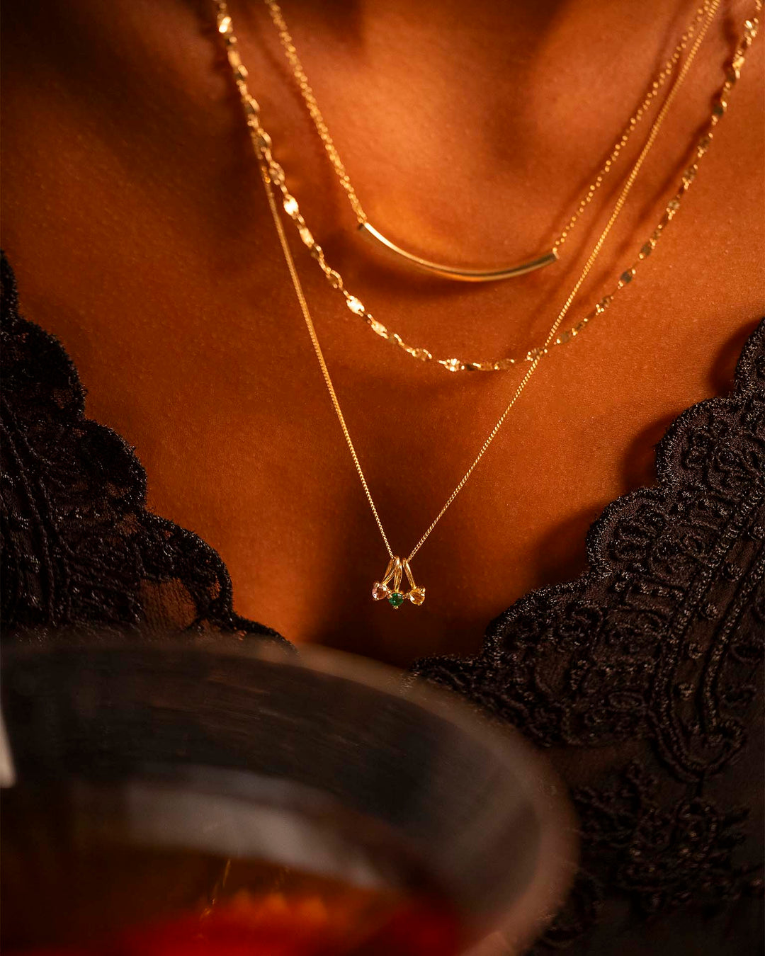 Pendentif en Argent avec Pierre de Naissance Personnalisé