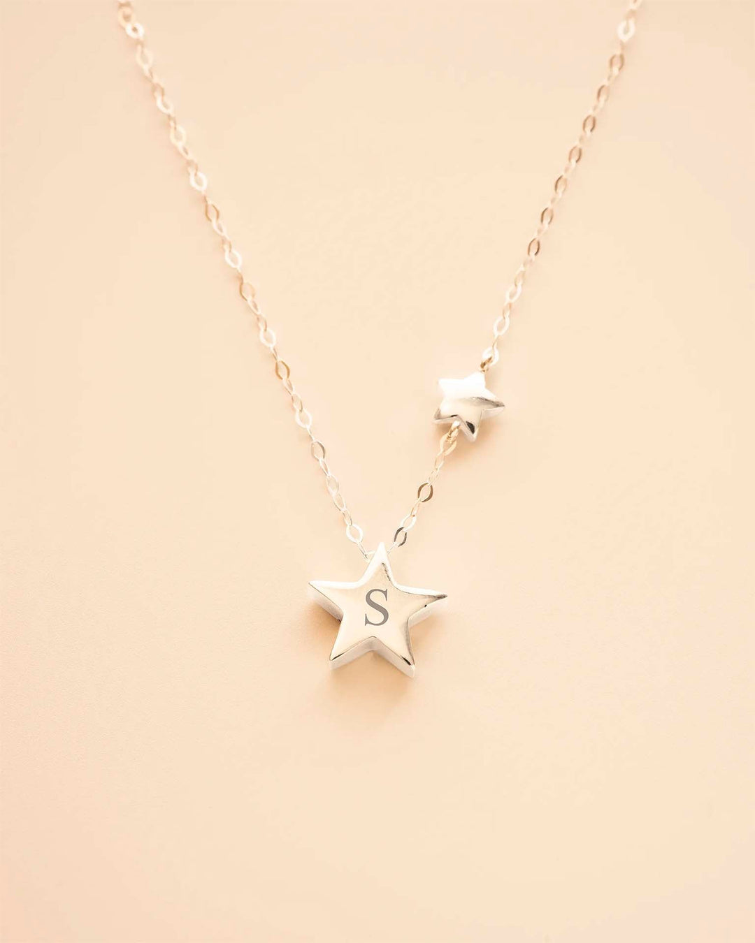 Collier Personnalisé Enfant Mon Étoile Chanceuse en Argent