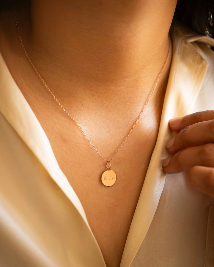 Collier de Nom Personnalisé Sia en Or Rose
