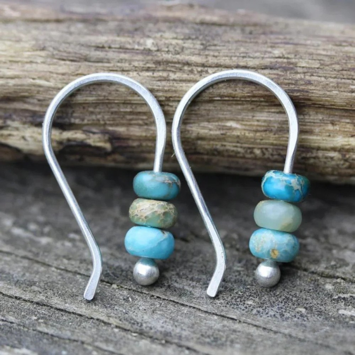 Boucles d'oreilles en turquoise