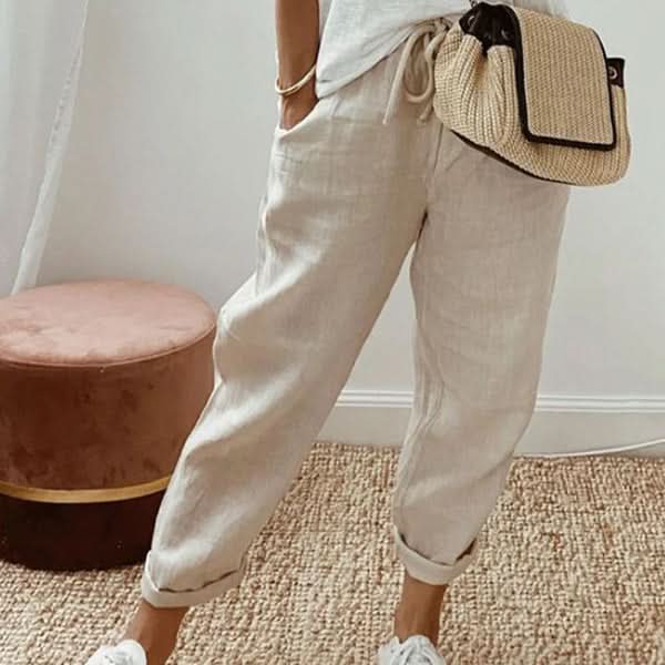 Morgane™ | Pantalon d'été en coton-lin léger