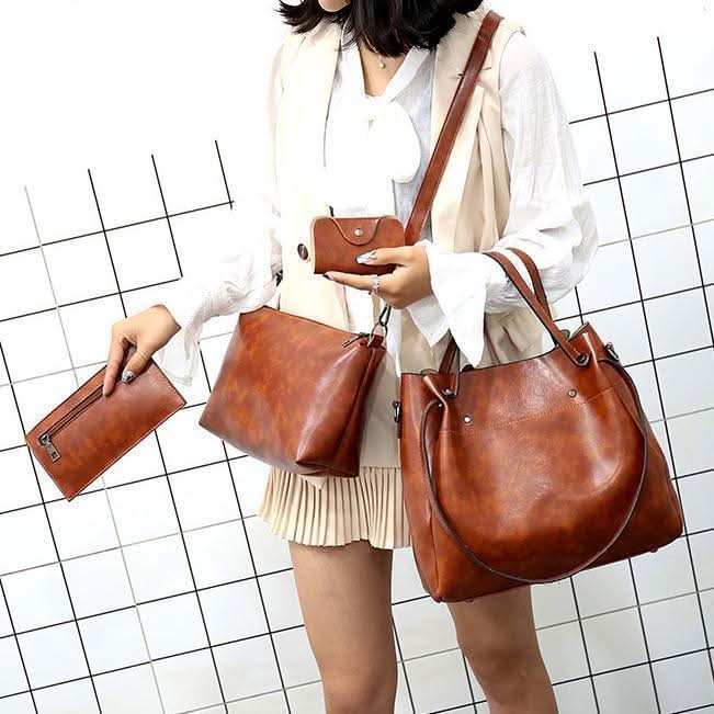 Morgane™| Riley Set de sacs Vintage 4 pièces