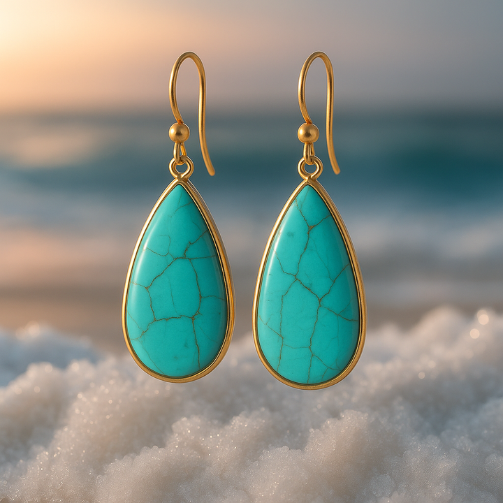 Boucles d'oreilles Turquoise Connexion Éternelle