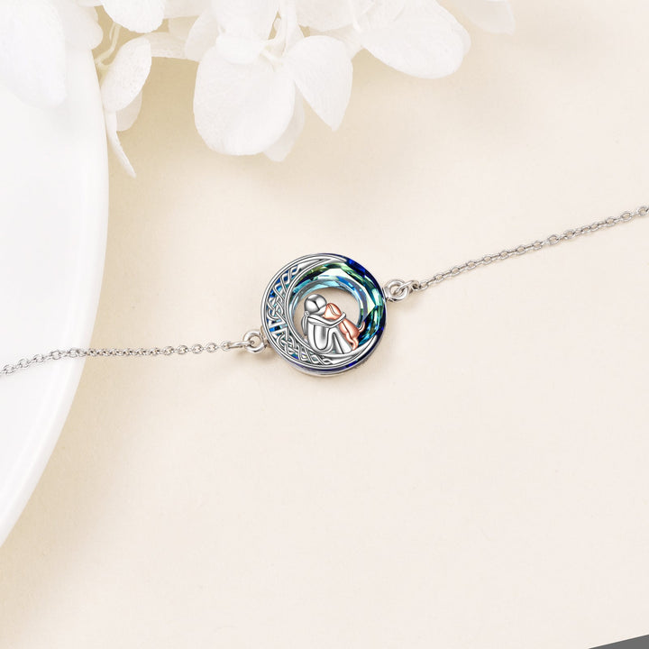 Bracelet à Charms pour Chien en Argent Sterling Ajustable