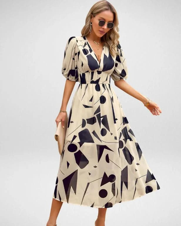 Morgane™| Brittany Robe midi élégante