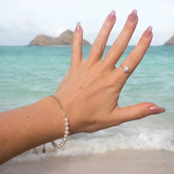 Rhoni® Chaîne en Perles en Or 14K