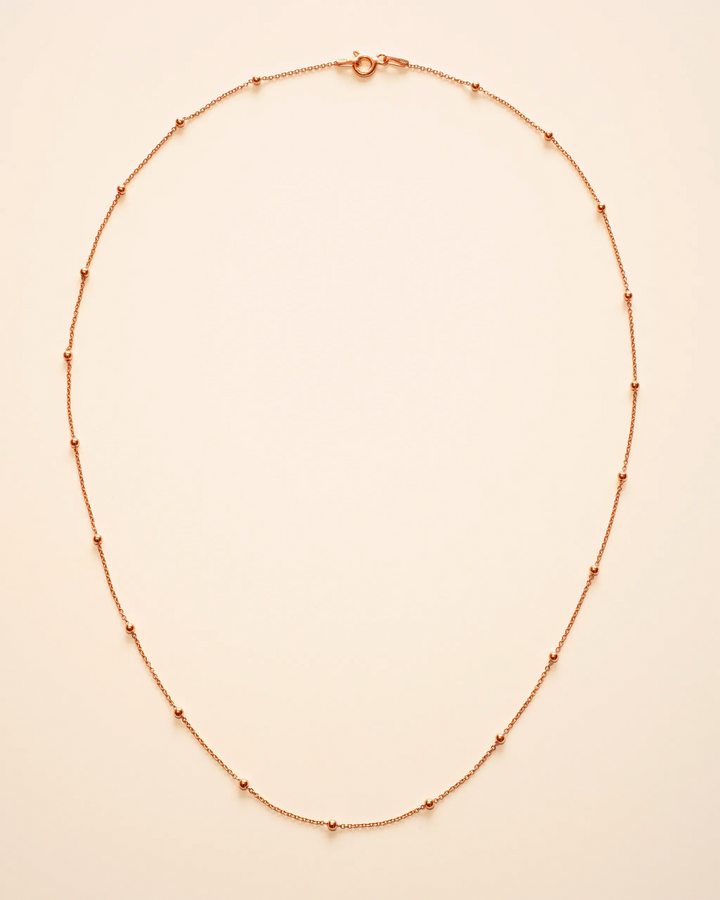 Collier Chaîne Satellite en Or Rose