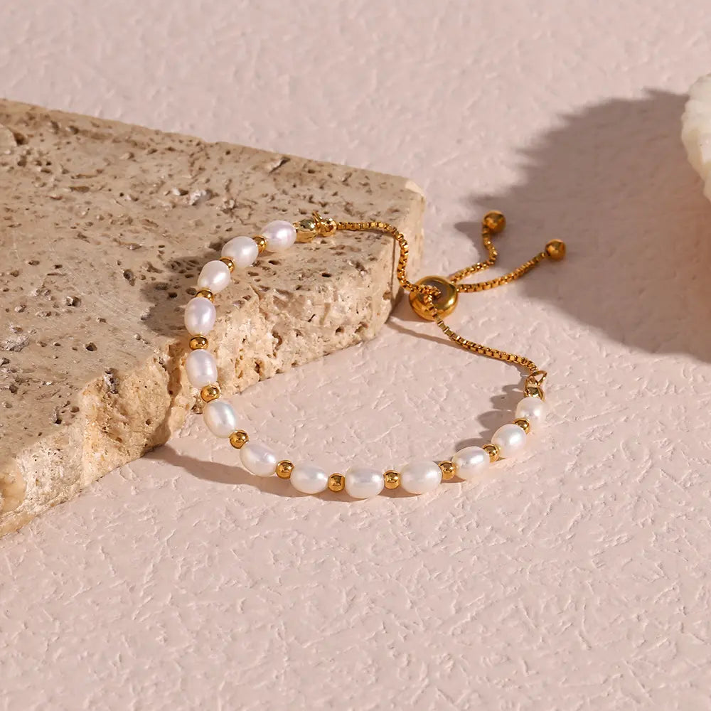 Bracelet en Perles Naturelles Vintage