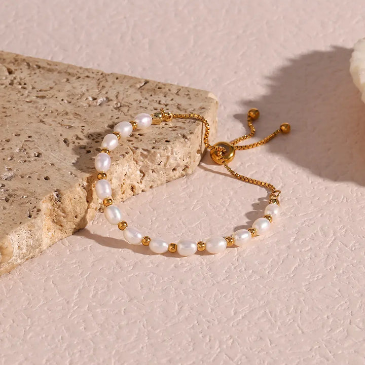 Bracelet en Perles Naturelles Vintage