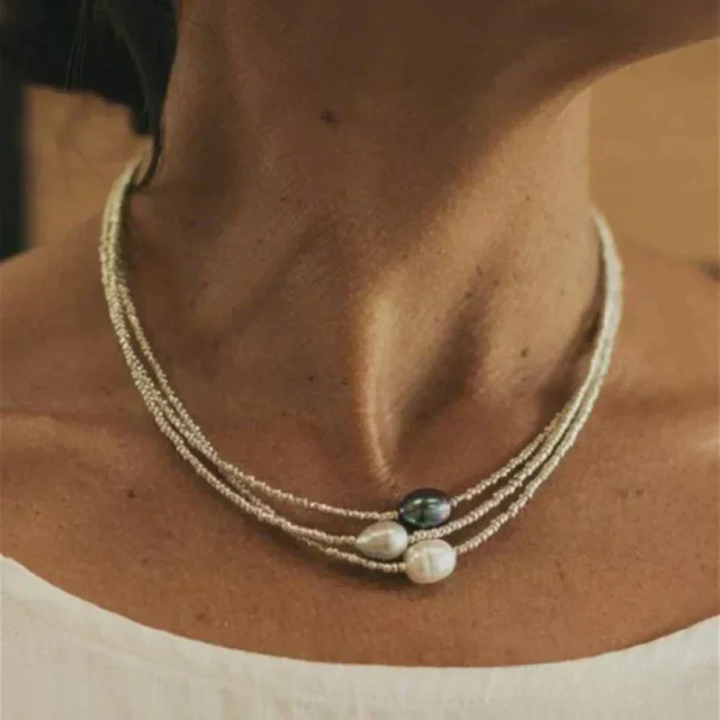 Collier en perles naturelles