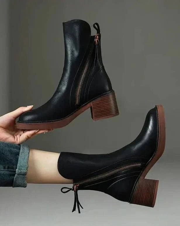 Morgane™| Harper Bottes à cheville en cuir