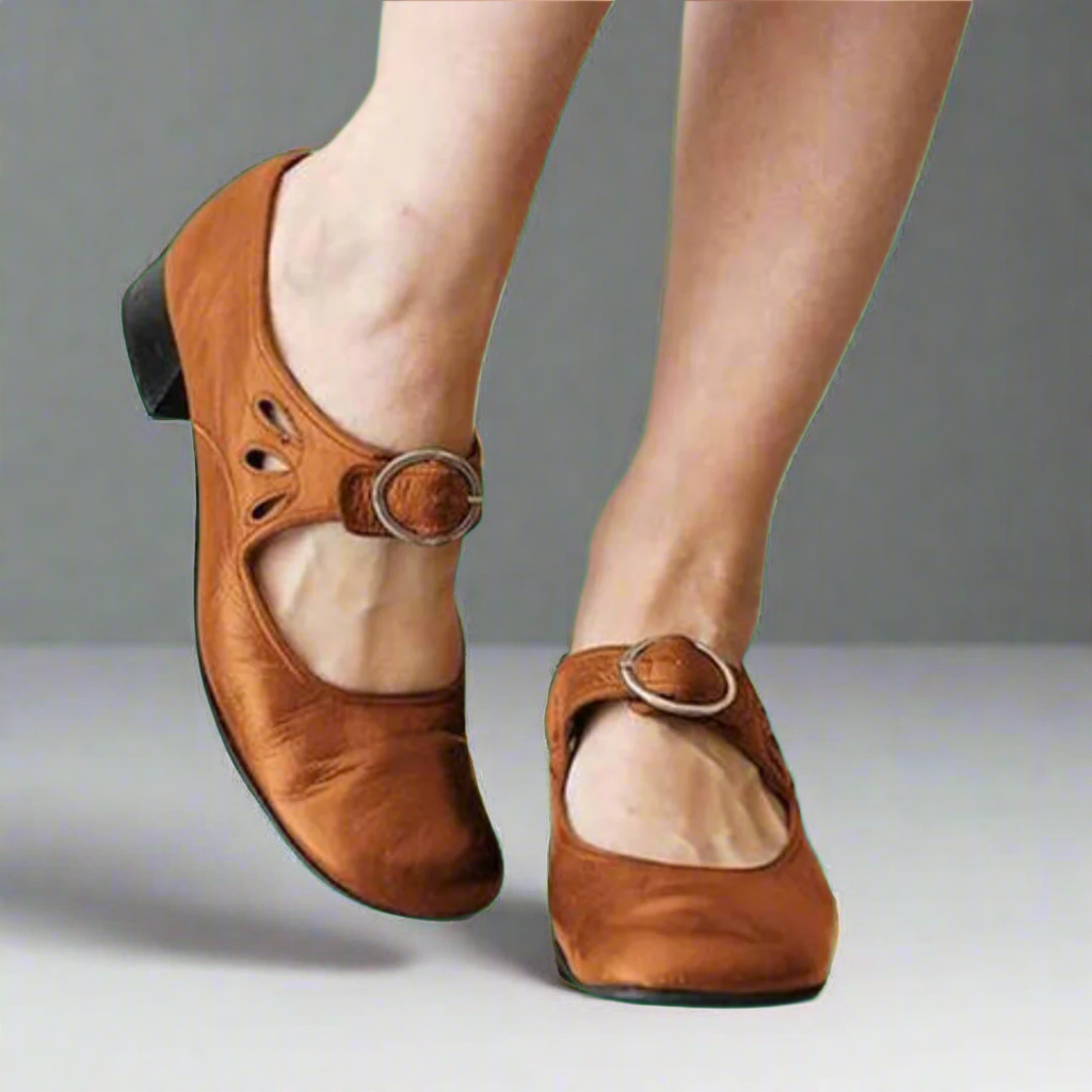 Camille | Orthopedic leather sandals with comfortable wedge sole