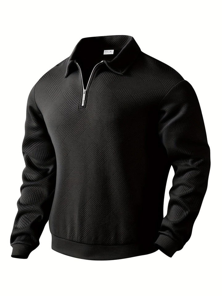 Morgan™ – Oliver Pull zippé vintage à motifs géométriques