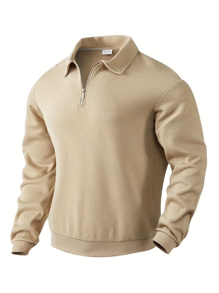 Morgan™ – Oliver Pull zippé vintage à motifs géométriques