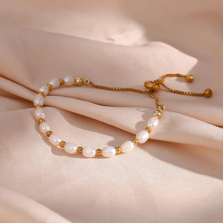 Bracelet en Perles Naturelles Vintage