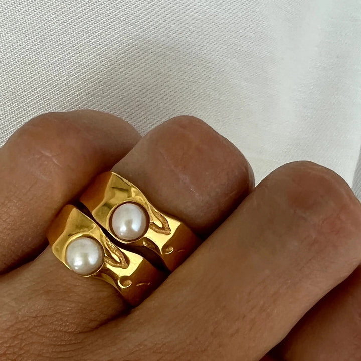 Bague en Perle Lava de Oro