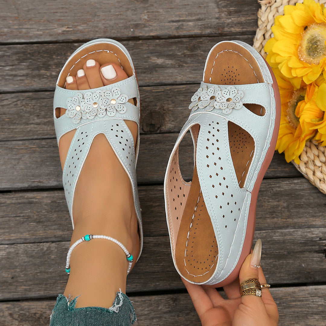 Carol | Floral Orthopedic Sandals