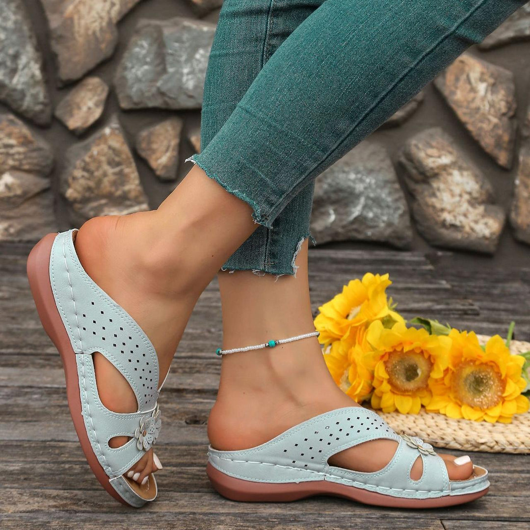Carol | Floral Orthopedic Sandals
