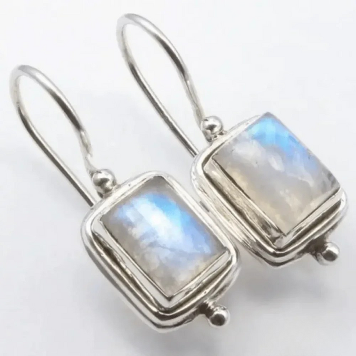 Boucles d'oreilles en pierre de lune vintage