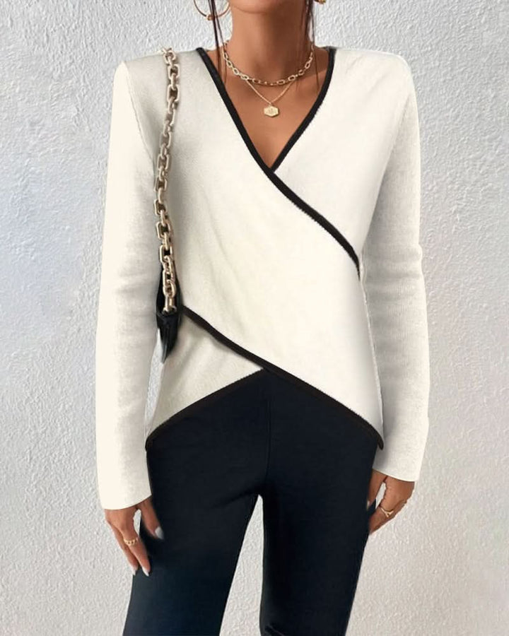 Megan™ | Pull élégant à col en V