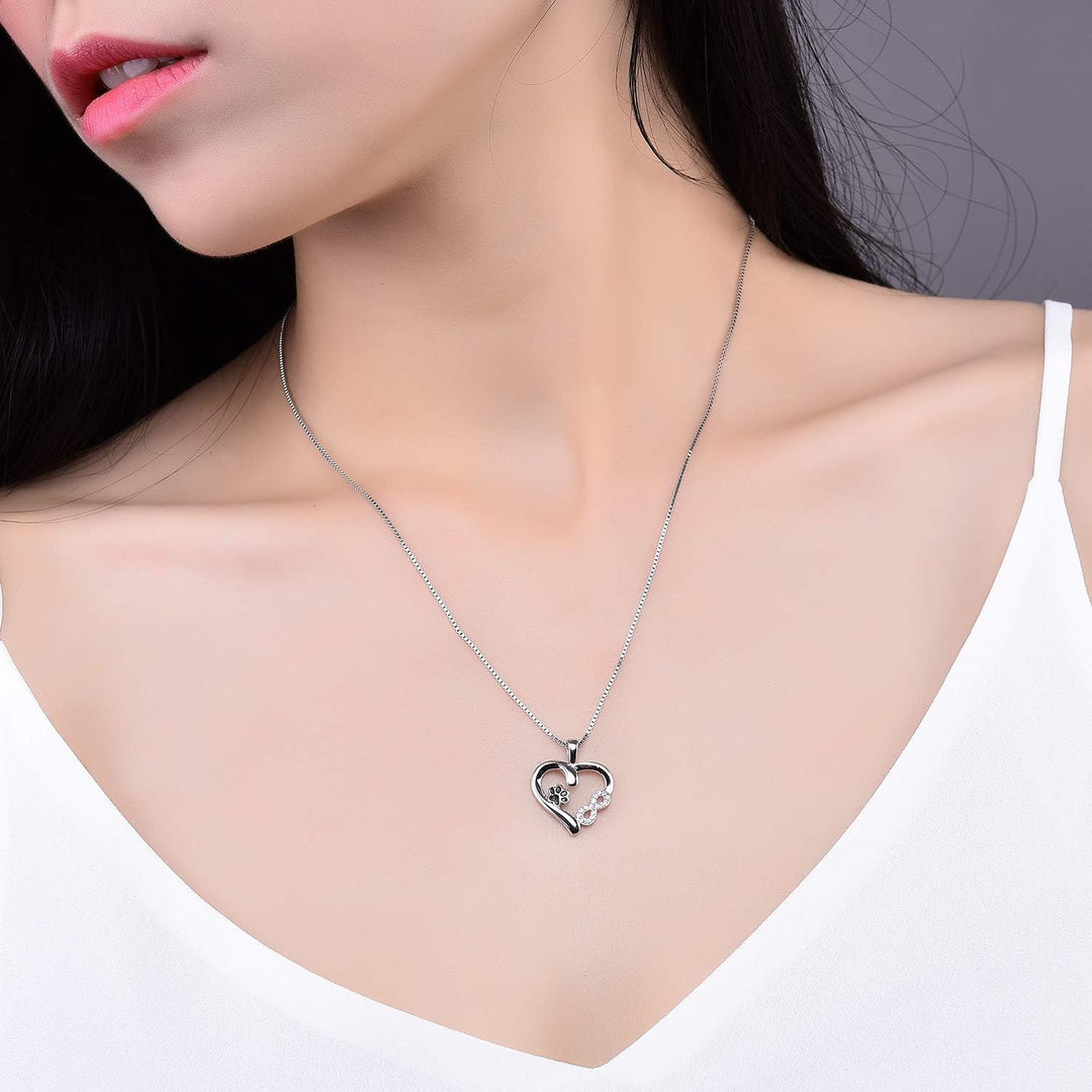 Collier Patte et Cœur avec Charme Infini