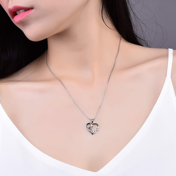 Collier Patte et Cœur avec Charme Infini