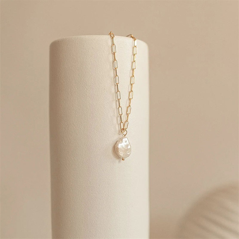 Collier en Papier Clip avec Pièce Hanalei Pearl