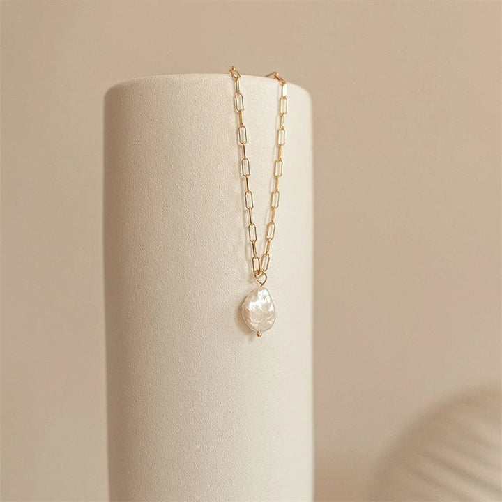 Collier en Papier Clip avec Pièce Hanalei Pearl
