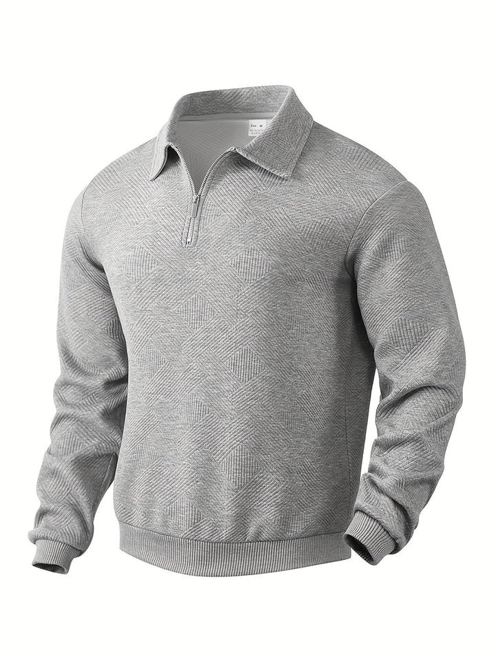 Morgan™ – Oliver Pull zippé vintage à motifs géométriques