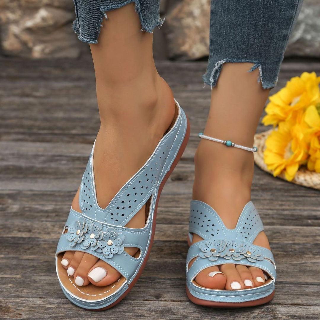 Carol | Floral Orthopedic Sandals