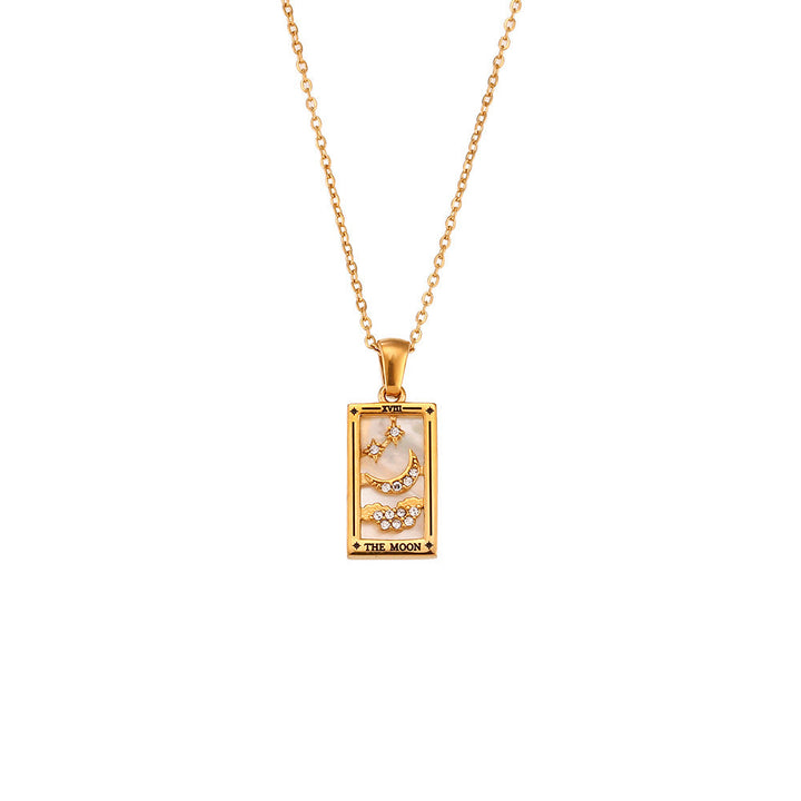 Fae® Pendentif Tarot Fortune Dorée