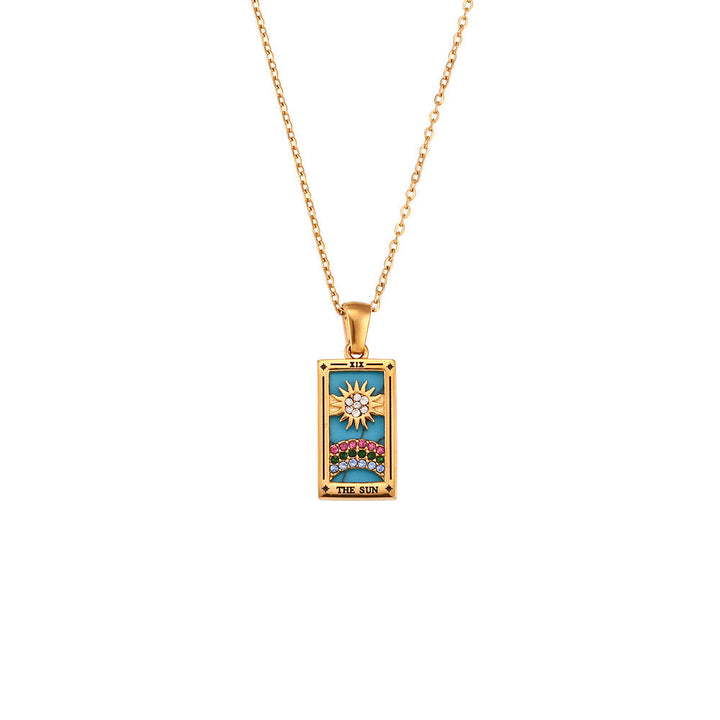 Fae® Pendentif Tarot Fortune Dorée