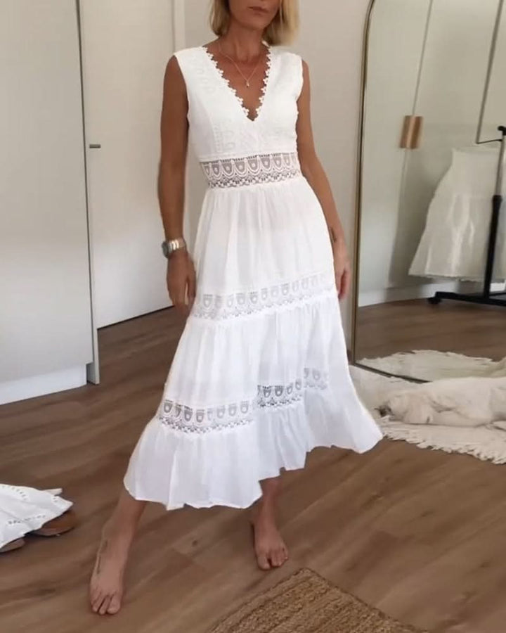 Esme | Elegant Lace Dress with V-Neck