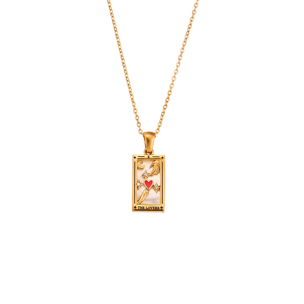 Fae® Pendentif Tarot Fortune Dorée