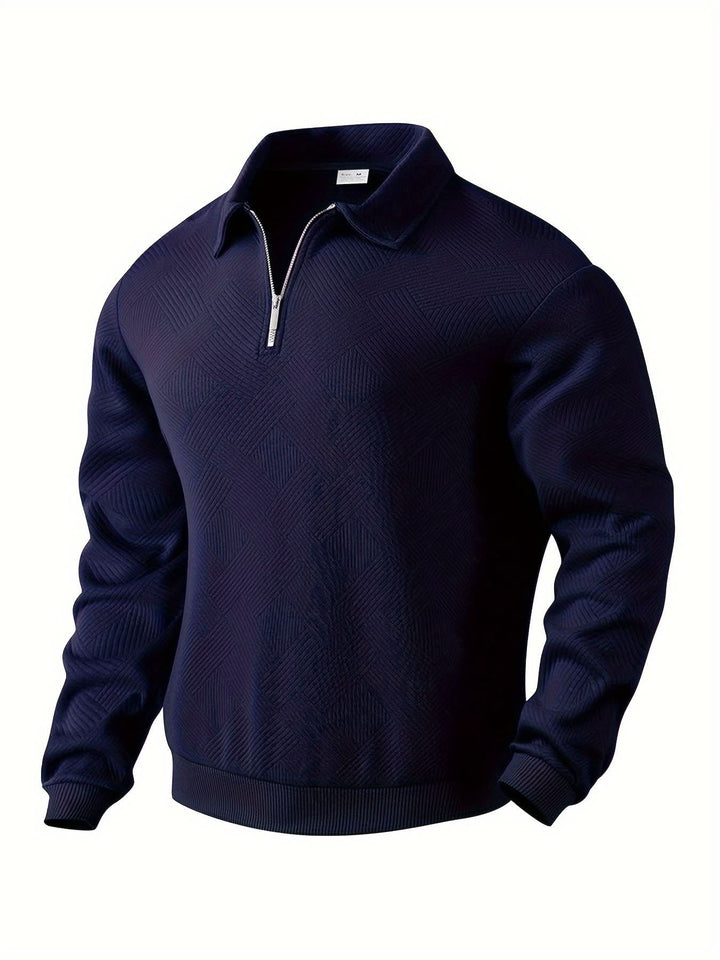 Morgan™ – Oliver Pull zippé vintage à motifs géométriques