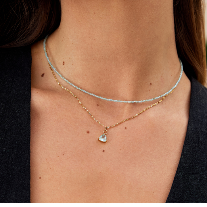 Collier de perles en apatite