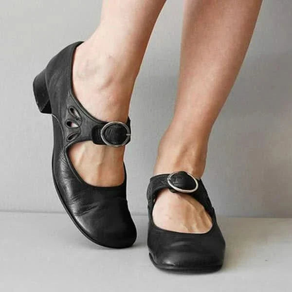 Camille | Orthopedic leather sandals with comfortable wedge sole