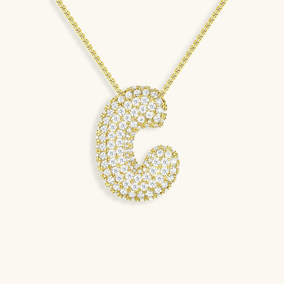 Collier Initiales Hailey Bubble
