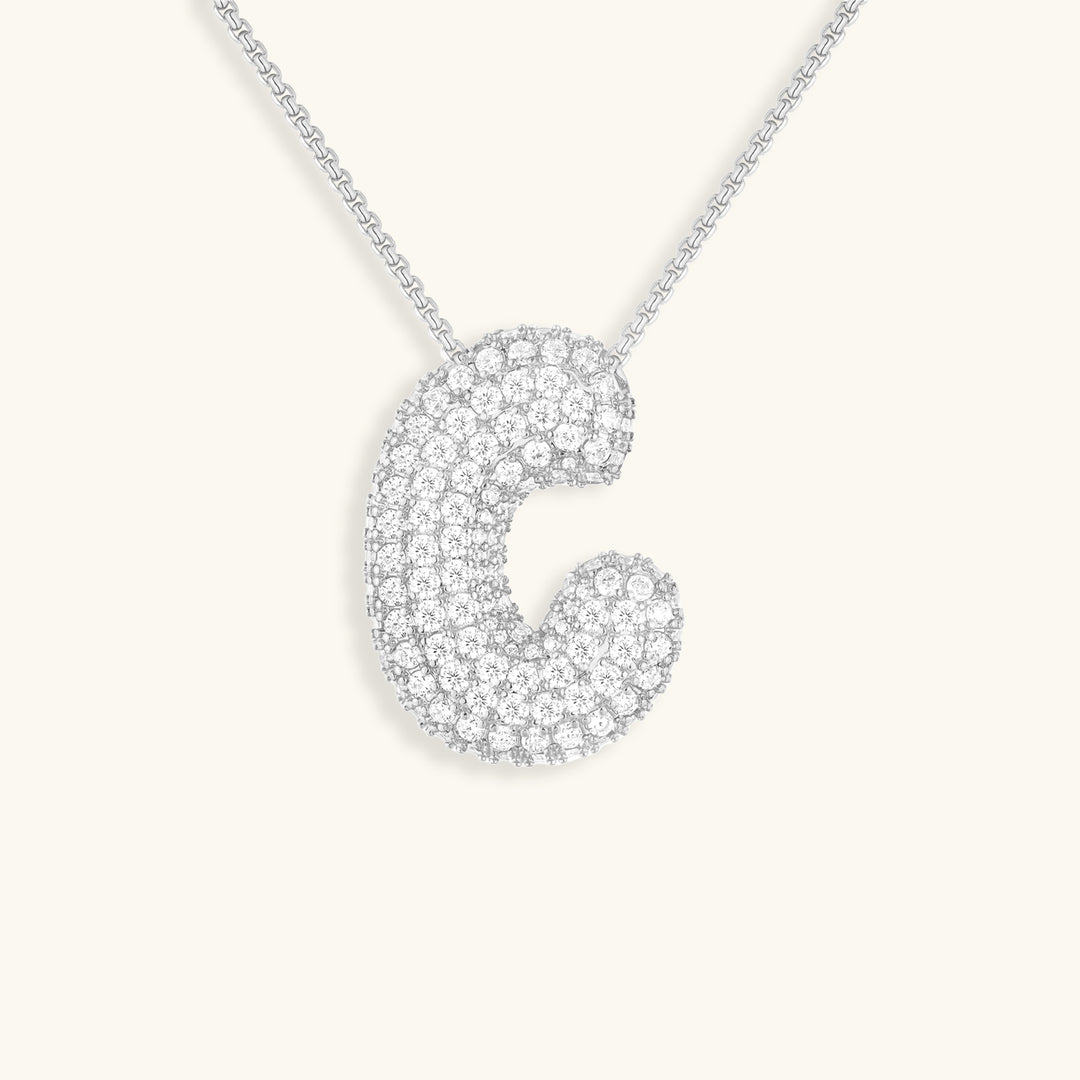 Collier Initiales Hailey Bubble