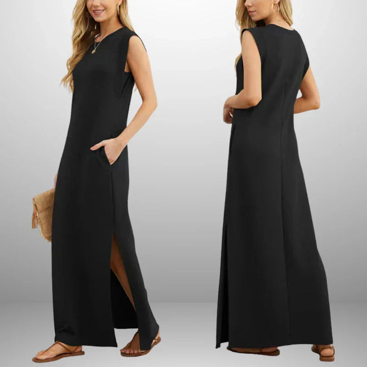 Louise | Robe longue fluide anti-rides