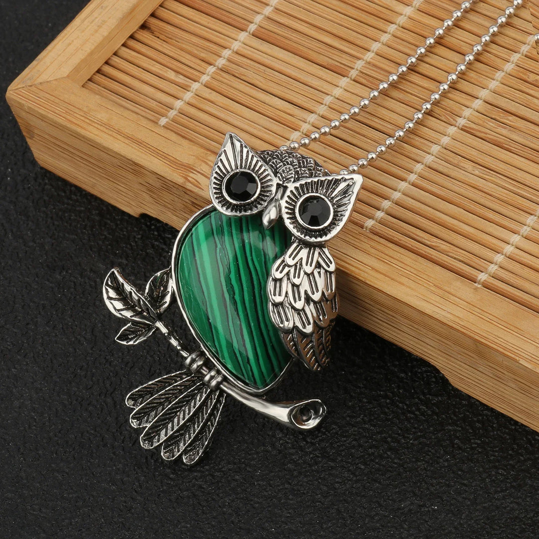 Pendentif en Cristal de Hibou Sagesse