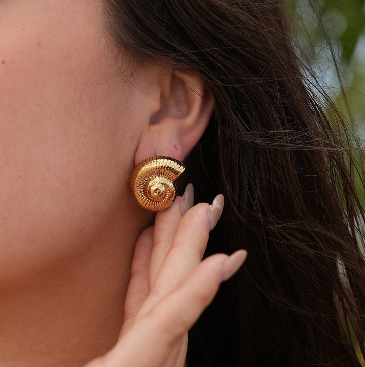 Boucles d'oreilles Coquillage Chunky