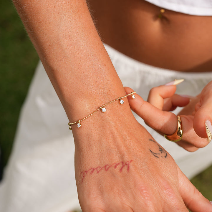 Bracelet en Pierre de Rosée